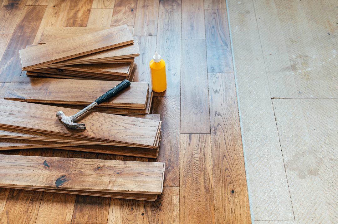 Modern kitchen floor